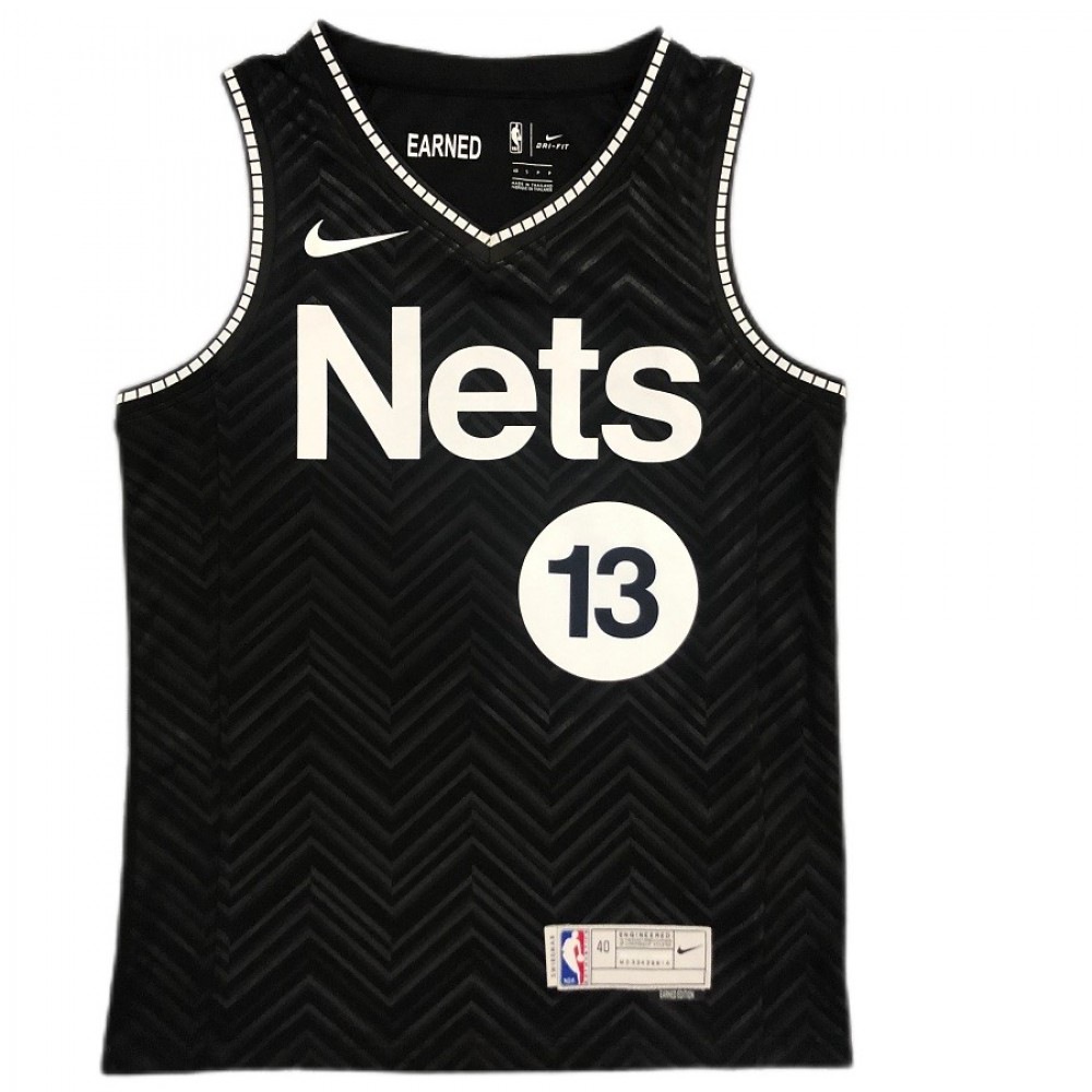 Men's Brooklyn Nets James Harden #13 Black 2020/21 Swingman Player Jersey – Earned Edition-Pro Kit Vault | Brand New 26/27 Sports Jerseys
